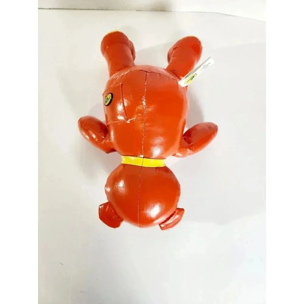 Crayola Binney & Smith Doodle Scribble Bear Plush Pleather Orange & Yell…